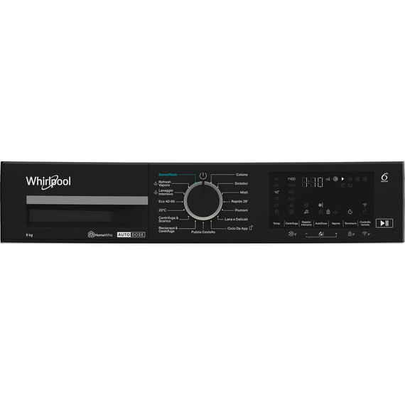 Whirlpool Lavatrice smart connessa con WiFi - WPM 911W ADS IT - SenseWash