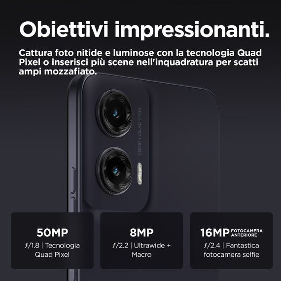Motorola moto G35 5G 17,1 cm (6.72") Doppia SIM Android 14 USB tipo-C 4 GB 128 GB 5000 mAh Nero