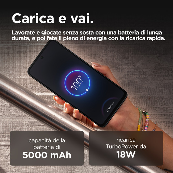 Motorola moto G35 5G 17,1 cm (6.72") Doppia SIM Android 14 USB tipo-C 4 GB 128 GB 5000 mAh Nero