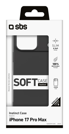 SBS TEINSTIP1769K custodia per cellulare 17,4 cm (6.86") Cover Nero