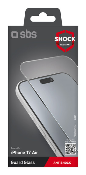 SBS TECAMGLIP1766 protezione per lo schermo e il retro dei telefoni cellulari Pellicola proteggischermo trasparente Apple 1 pz