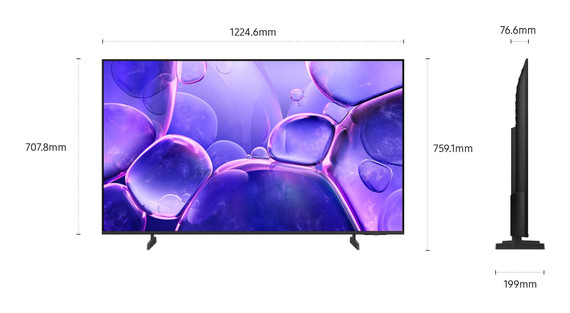 Samsung 55" Crystal UHD UE55U8000f   4K Vision AI Smart TV (2025) Processore Crystal 4K Tizen OS Gaming Hub