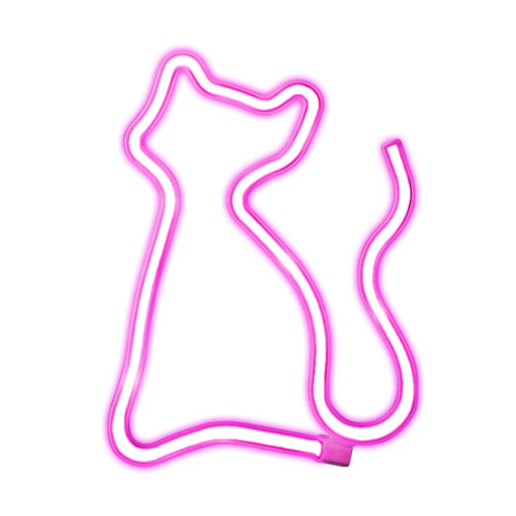 SBS Luce Decorativa Ambient LED Neon Pink Cat – Rosa