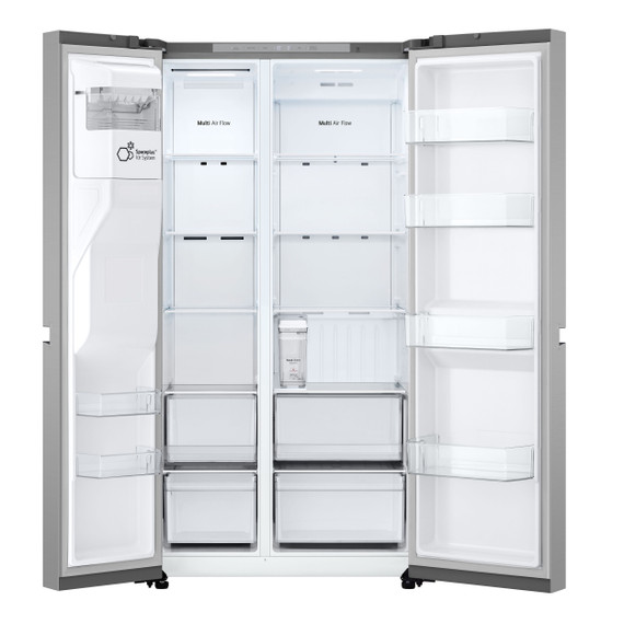 LG GSLC41PYPE Frigo Side-by-Side, Classe E, 641L, Dispenser senza allaccio, Prime Silver