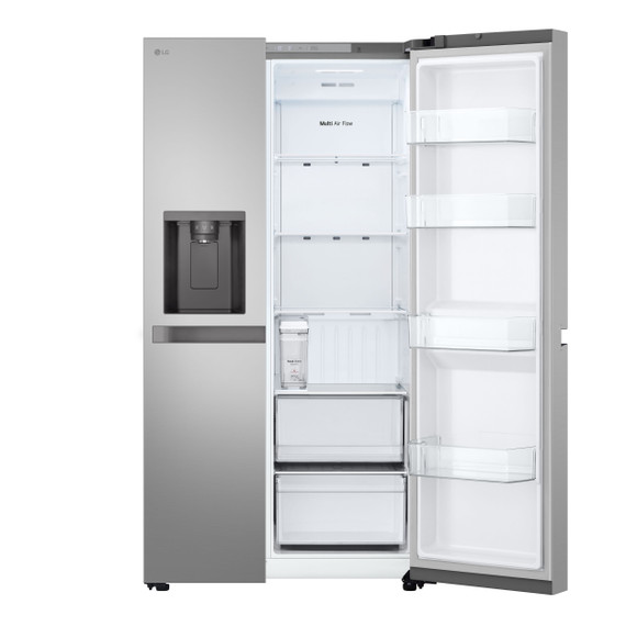 LG GSLC41PYPE Frigo Side-by-Side, Classe E, 641L, Dispenser senza allaccio, Prime Silver