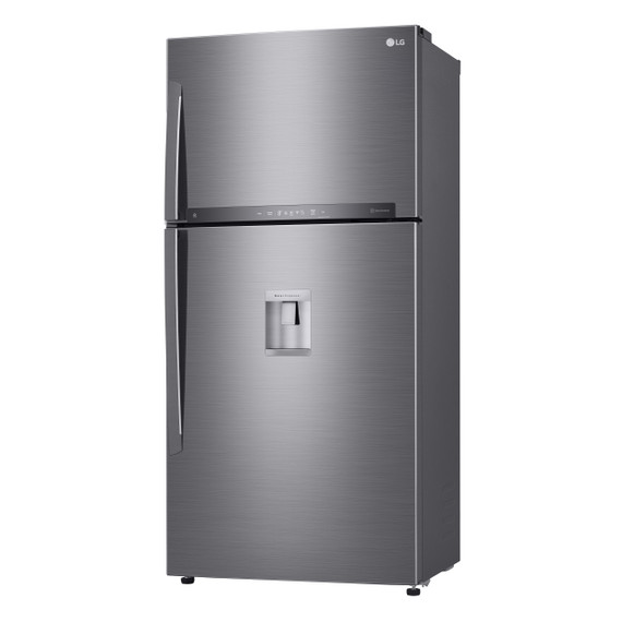 LG GTF916PZPED Frigorifero doppia porta maxi, Classe E, 592L, Wi-Fi, Dispenser acqua, Inox