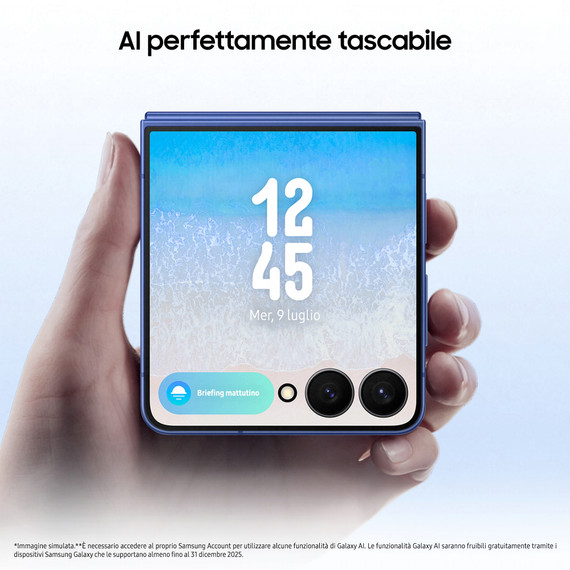 Samsung Galaxy Z Flip7 Smartphone AI, RAM 12GB, 256GB, Display 4,1" Super AMOLED/6,9" Dynamic AMOLED 2X, Fotocamera 50MP, Coralred