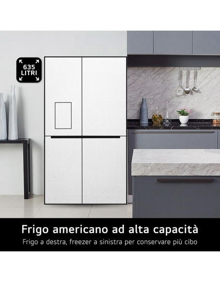 LG InstaView GSGV80EPLL frigorifero side-by-side Libera installazione 635 L E Nero