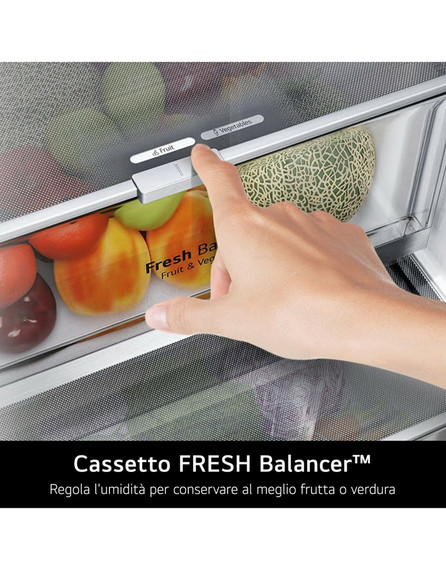 LG InstaView GSGV80EPLL frigorifero side-by-side Libera installazione 635 L E Nero