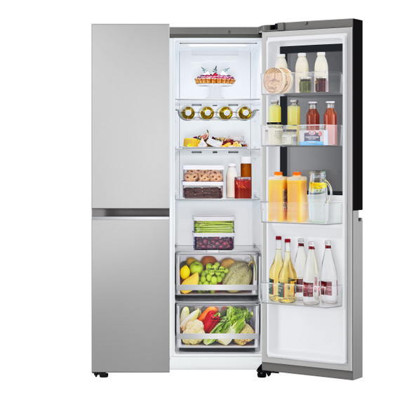 LG InstaView GSVV80PYLL frigorifero side-by-side Libera installazione 655 L E Argento
