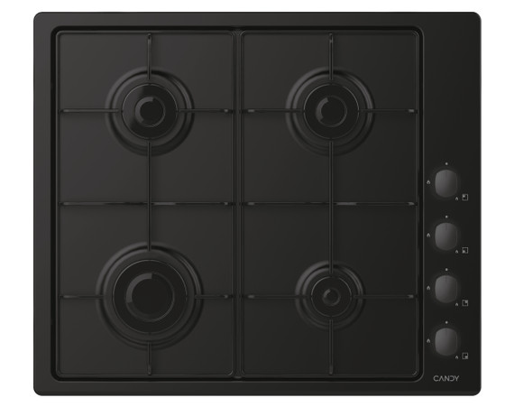 Candy Idea Piano Cottura CHW6LBB a Gas 4 Fuochi Gas Colore Nero