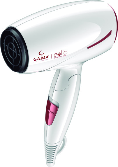 GA.MA Phon Eolic Ceramic Ion, Motore DC Ultraleggero, 1600 W, Asciugatura Rapida, Componenti in Ceramica per Capelli Sani e Luminosi, Anti Crespo, 4 Combinazioni di Temperatura e Velocità