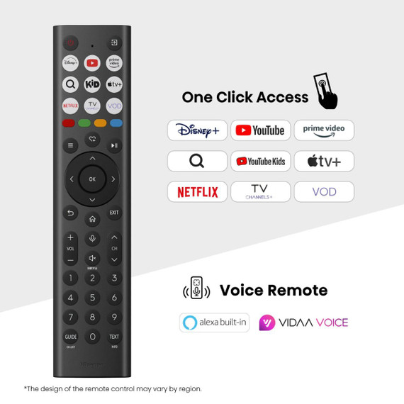 Hisense 55A69Q Smart TV 55″ 4K Ultra HD LED, VIDAA U9, Dolby Vision, DTS Virtual:X