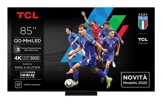 TCL C79K Serie Smart TV QD-MiniLED 4K 85" 85C79K, 144Hz, audio B&O, Dolby Vision IQ & Atmos, Google TV