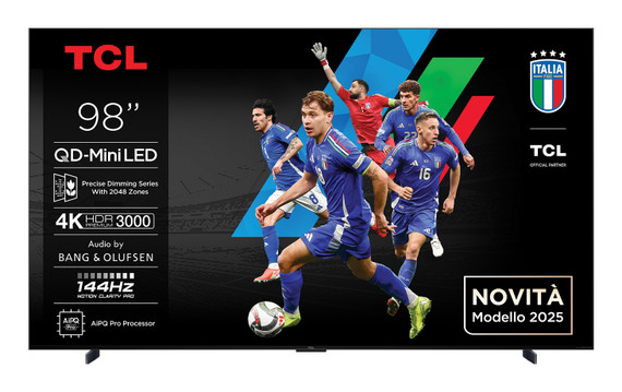 TCL C79K Serie Smart TV QD-MiniLED 4K 98" 98C79K, 144Hz, audio B&O, Dolby Vision IQ & Atmos, Google TV