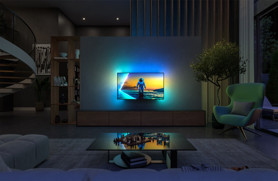 PHILIPS 77OLED820 TV OLED 4K UHD 144Hz 77" con Ambilight 3 Google TV - Massima Qualità Audio e Video