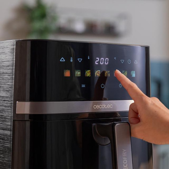 Cecotec Cecofry&Grill Duoheat 8000 Singolo 8 L Indipendente 2200 W Friggitrice ad aria calda Nero