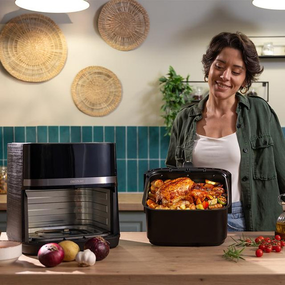 Cecotec Cecofry&Grill Duoheat 8000 Singolo 8 L Indipendente 2200 W Friggitrice ad aria calda Nero