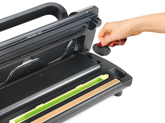 Laica VT3217 macchina per sottovuoto 800 mbar Nero, Acciaio inox