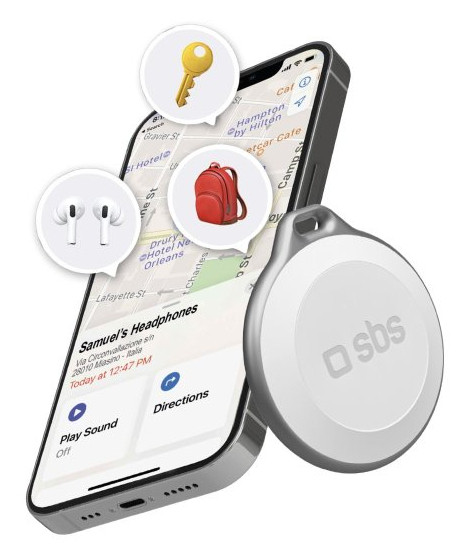 SBS TEFINDBTAPW localizzatore e cercatore GPS Universale Bianco