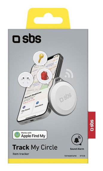 SBS TEFINDBTAPW localizzatore e cercatore GPS Universale Bianco