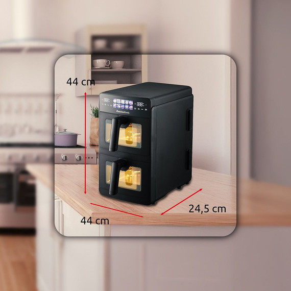 Melchioni Family GIULIA Friggitrice ad Aria Doppio Cassetto 10L 2600W