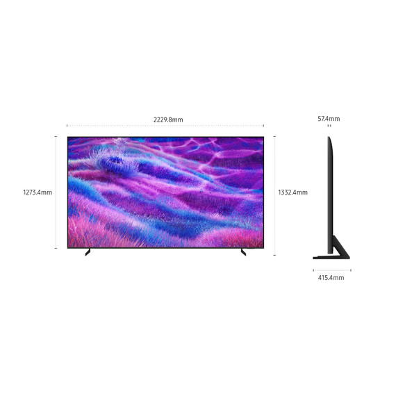 Samsung QE100QN80FUXZT TV 2,54 m (100") 4K Ultra HD Smart TV Wi-Fi Argento