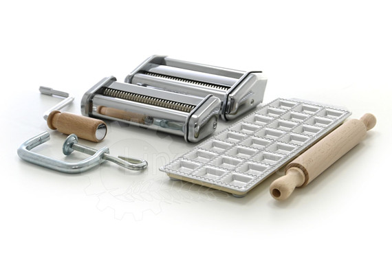 SFOGLIATRICE PASTAIA ITALIANA IMPERIA iPasta 3508 - Macchina Manuale per Pasta Fresca Made in Italy