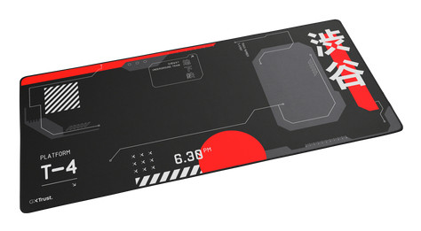 Trust GXT 759 XXL Tappetino per mouse per gioco da computer Nero, Rosso
