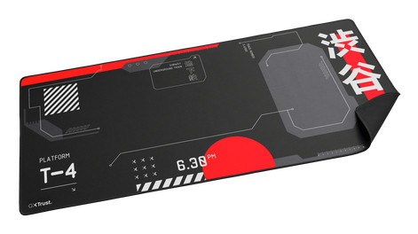 Trust GXT 759 XXL Tappetino per mouse per gioco da computer Nero, Rosso