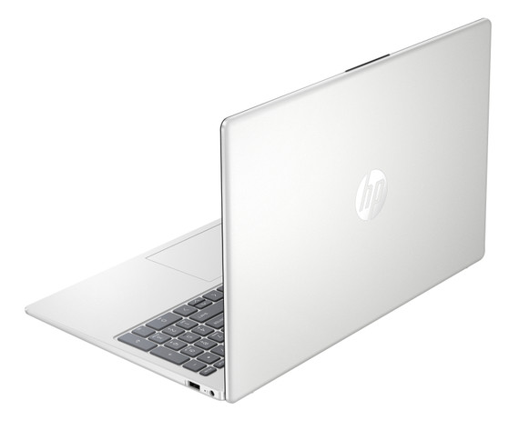 HP 15-fd0102nl Intel® N N100 Computer portatile 39,6 cm (15.6") HD 4 GB DDR4-SDRAM 128 GB eMMC Wi-Fi 6 (802.11ax) Windows 11 Home in S mode Argento