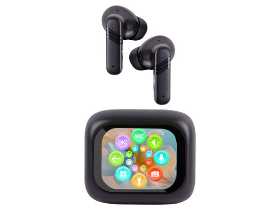 Trevi Cuffie con Traduzione Simultanea AI e Display Touch Screen EAR 100 AID Nero