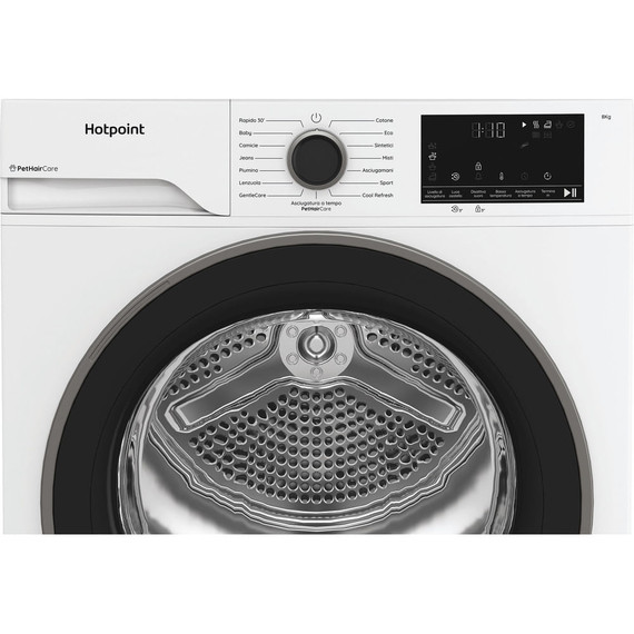 Hotpoint Ariston Asciugatrice slim a pompa di calore , 8 kg - HPT 83D BS IT - Délica