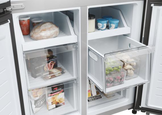 Haier Cube 83 Serie 3 HCR3818EWPT frigorifero side-by-side Libera installazione 463 L E Antracite