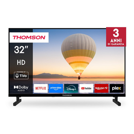 THOMSON 32H Smart TV LED 32" HD Android, Assistente Vocale, HDMI
