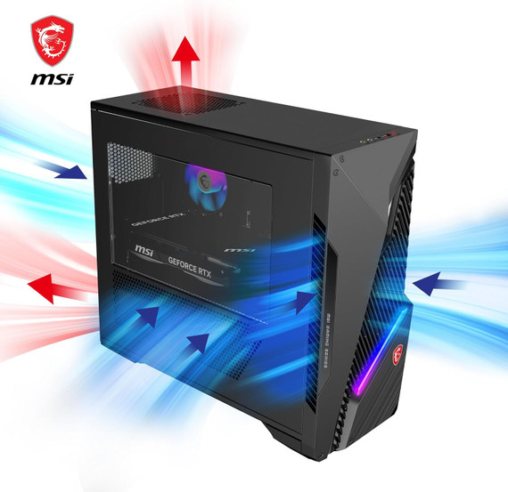 MSI MAG Infinite S3 14NUD7-1432EU Desktop Gaming i7-14700F RTX 4060Ti 16GB SSD 1TB Wi-Fi 6E Windows 11 Nero