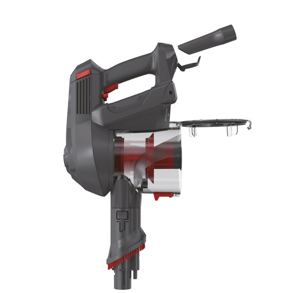 Hoover HF1, Aspirapolvere senza filo, Nero/Rosso, 0,9L, Senza sacchetto