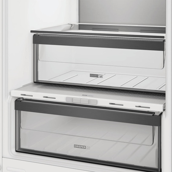 Whirlpool WHKN 3253 B4E Frigorifero combinato a incasso, Total No Frost ventilato, 55 cm, Classe E, Bianco, 38 db, h 178cm