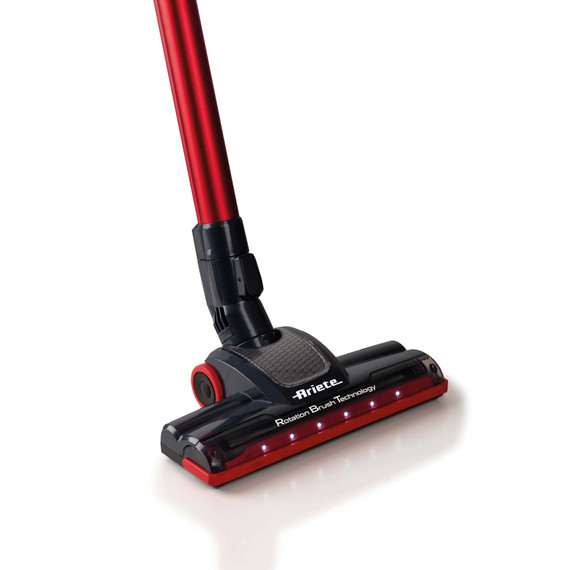 Ariete 2358 Scopa elettrica con filo, Potenza 600W, Capacità serbatoio 0,5L, Spazzola motorizzata, Tecnologia Ciclonica, Rosso