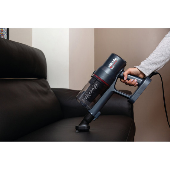 Ariete 2358 Scopa elettrica con filo, Potenza 600W, Capacità serbatoio 0,5L, Spazzola motorizzata, Tecnologia Ciclonica, Rosso