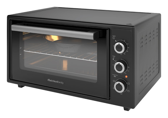Melchioni Ardente 45 Forno Elettrico Ventilato Nero 300°C 1634W