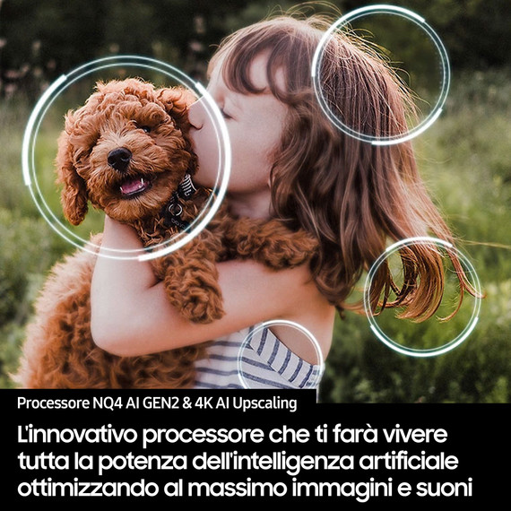 Samsung Neo QLED AI TV 55" QE55QN70FAUXZT 4K Mini LED, Processore NQ4 AI Gen2, 4K AI Upscaling, Motion Xcelerator 144Hz, Neo Quantum HDR, OTS Lite, AirSlim Design, Vision AI Smart TV, 2025