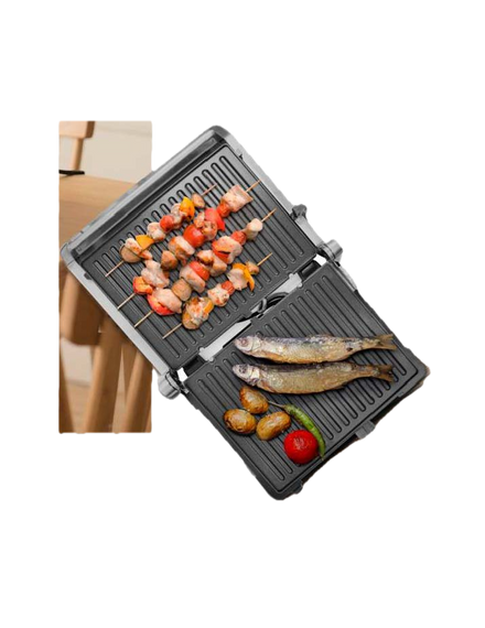 Master Bistecchiera 2 Piastre 2000W Inox con Piastre Estraibili