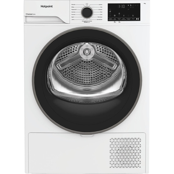 Hotpoint Ariston Asciugatrice a pompa di calore , a libera installazione, 9 kg - HPT 94D BS IT - Délica