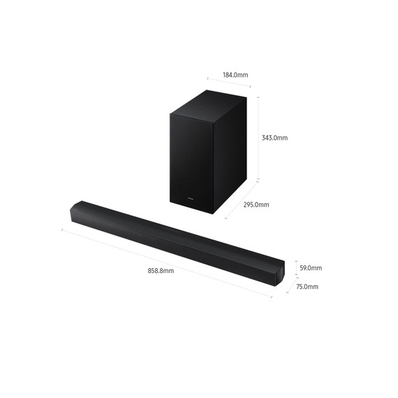 Samsung B-Series Soundbar HW-B450F/ZF, Audio 2.1 canali, Wireless Dolby 2ch, 2025