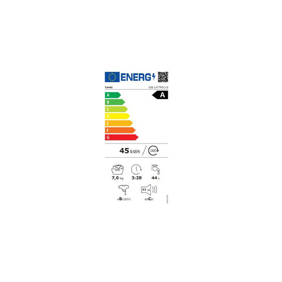 Candy CSS 127TW51 Lavatrice 7 kg - 1200 Giri, Classe A, Slim Smart NFC