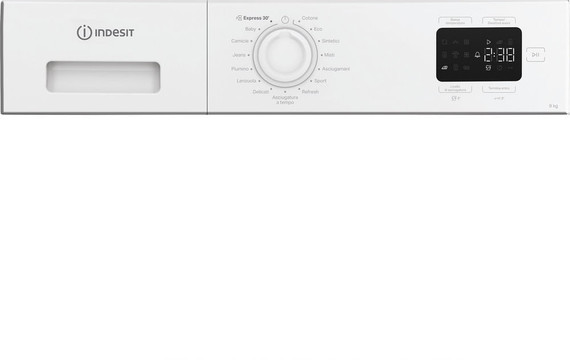 Indesit C YD 92D WW IT, Capacità 9kg, classe E, colore White, Dispay digitale, QuickDry