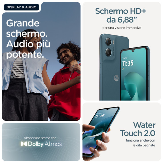 Motorola moto g06 17,5 cm (6.88") Doppia SIM Android 15 4G USB tipo-C 4 GB 64 GB 5200 mAh Blu