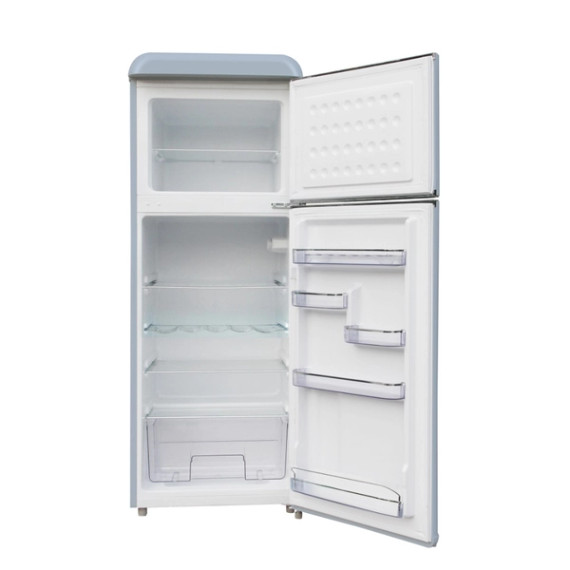 AKAI Frigorifero Doppia Porta 240L Retrò Classe E - Azzurro