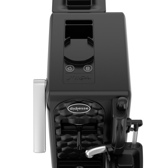 Didiesse Macchina Caffè a Cialde Milkside – Sistema ESE 44mm con Cappuccinatore Integrato – Nero